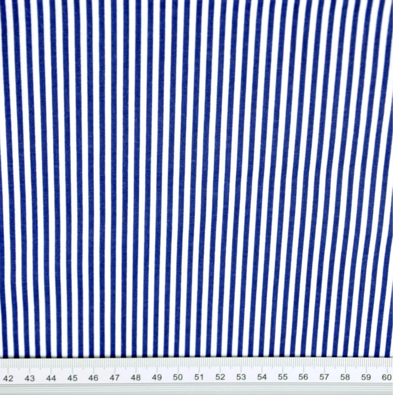 Tissu rayures 2mm  marine et blanc 50x80cm